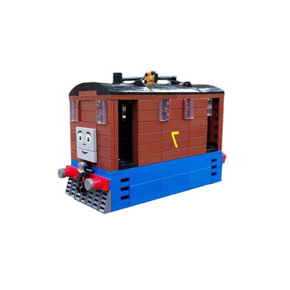 Vintage Steam Tram Engine MOC Building Kit | Classic Railway Locomotive Model - 1