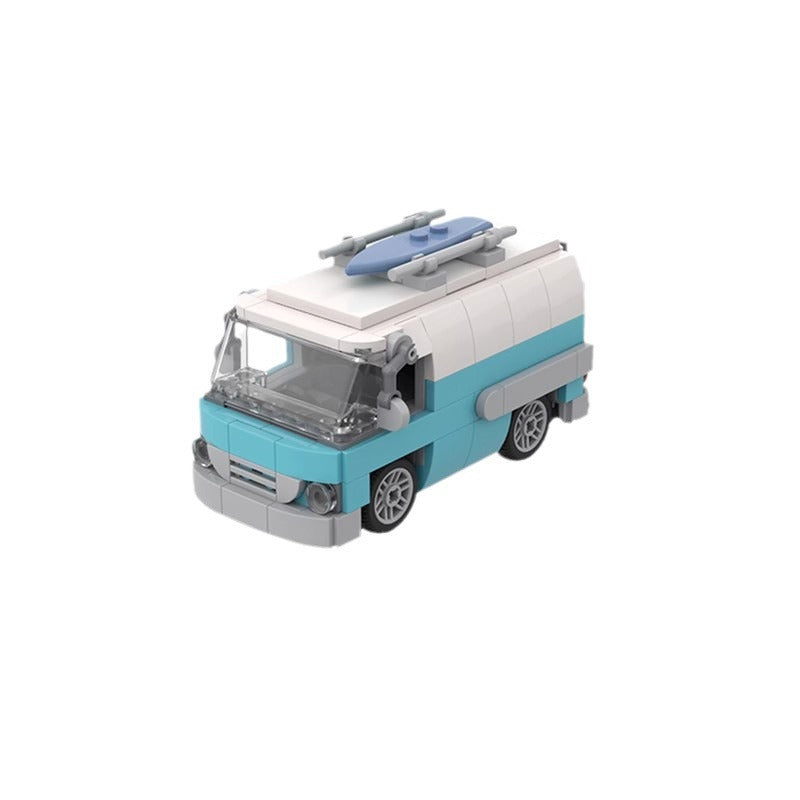 vintage surfer van building set | moc-49536 - 4