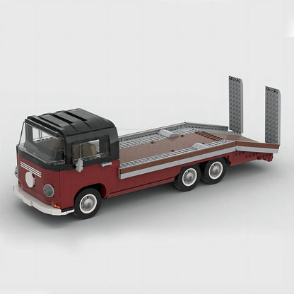 Vintage T2 Car Hauler MOC Building Kit | Classic Transporter Model - 5
