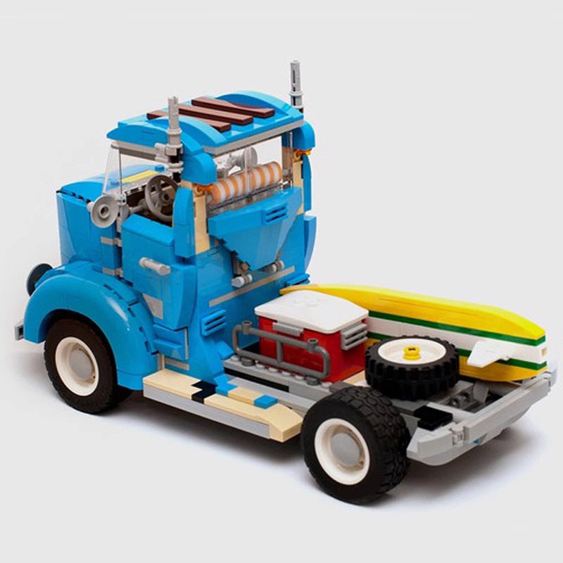 vintage truck building set | moc-9001 - 2