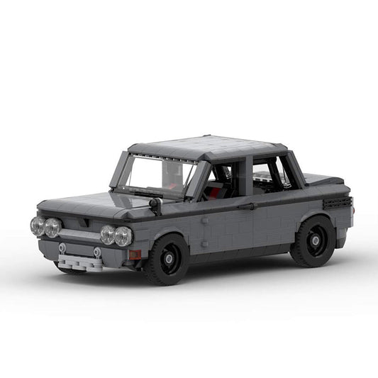 Vintage TTS Performance Racing Car Building Kit | LEGO-Compatible MOC - 1