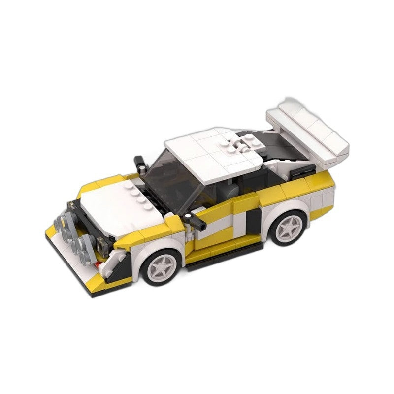 Vintage Turbo S1 Race Car Building Kit | LEGO-Compatible MOC - 3