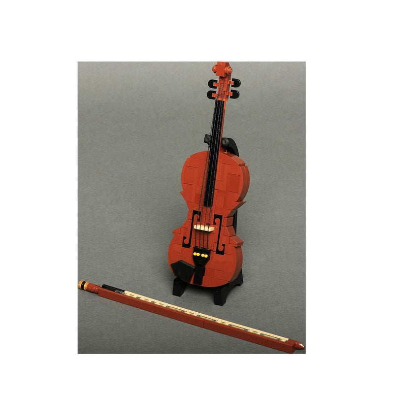 Violin MOC Building Kit | Elegant Musical Instrument Display Model - 3