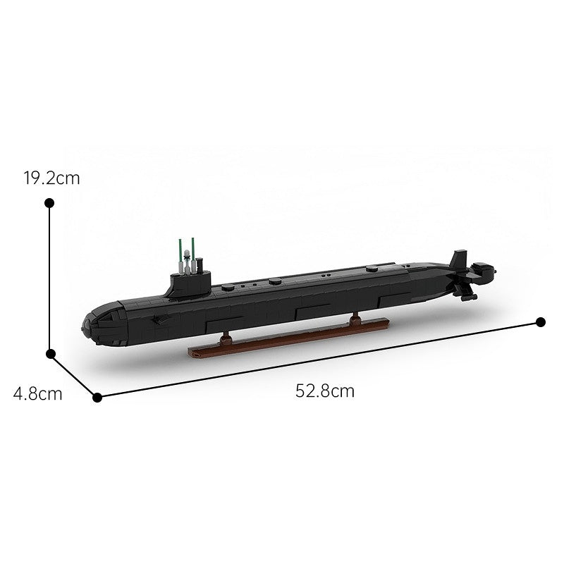 Virginia-Class Submarine Building Kit | LEGO-Compatible MOC - 3