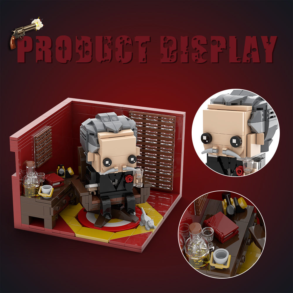 vito corleone brickheadz building set | lego compatible - 2