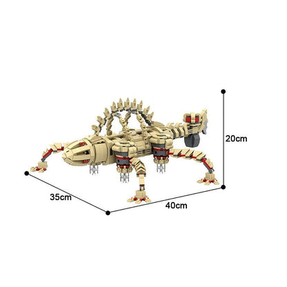 Volcanic Fire Ancient Mechanical Beast MOC Building Kit - 4