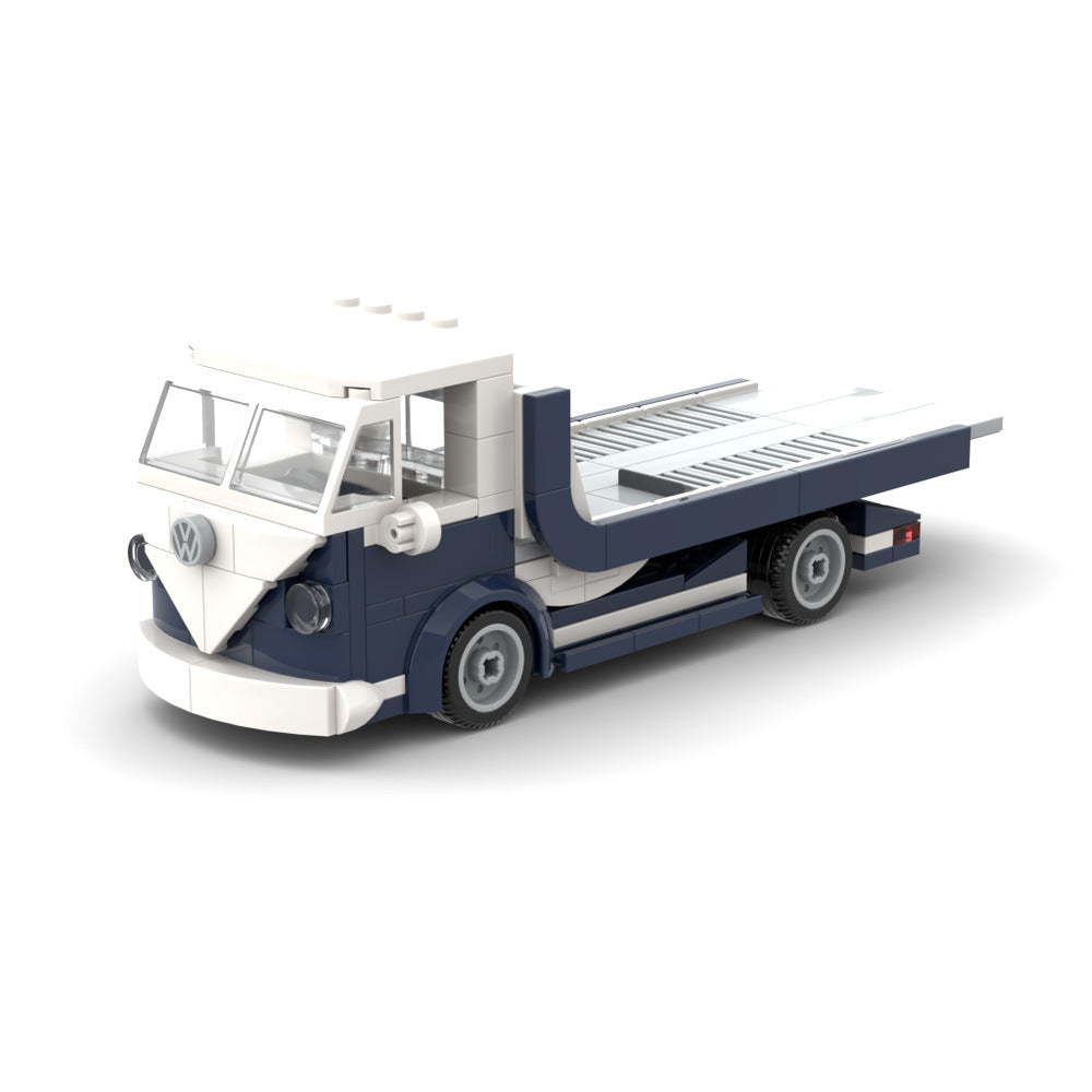 volkswagen t1 | minifigure scale | tow truck | moc-99332 - 3