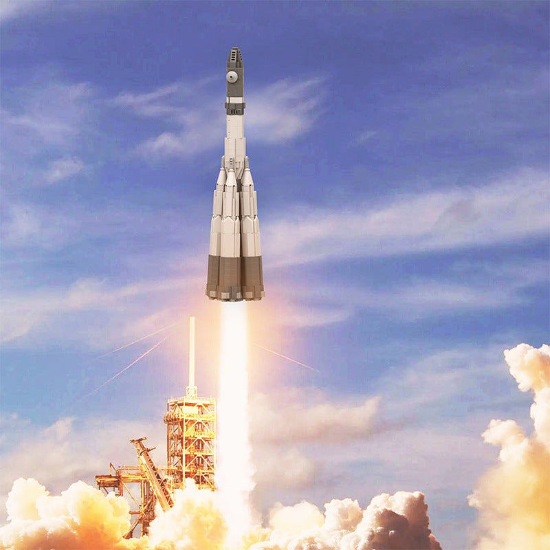 Vostok Space Rocket Family MOC Building Kit | Historic Space Model - 3