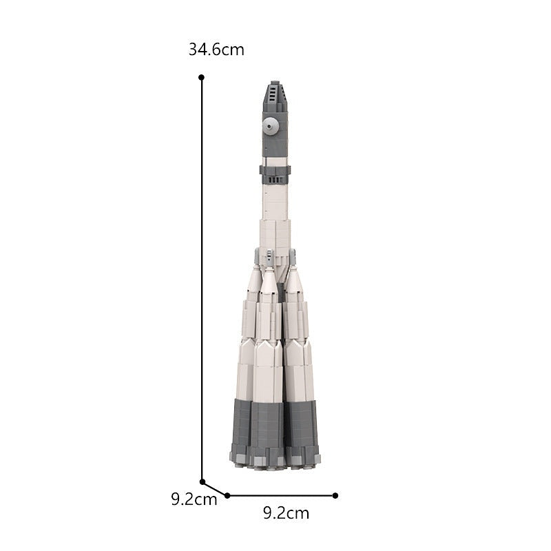 Vostok Space Rocket Family MOC Building Kit | Historic Space Model - 5