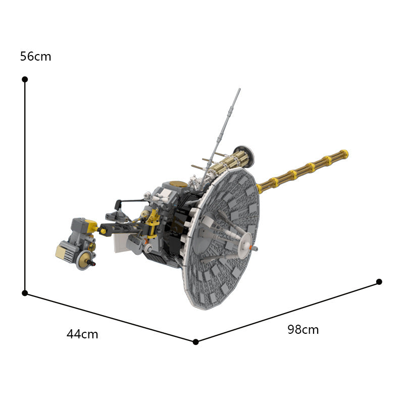 Voyager Space Probe 1-2 Building Kit | 1:12 Scale | LEGO-Compatible MOC - 4