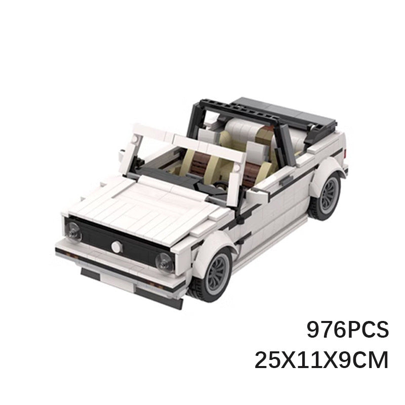 vw golf mk1 cabriolet building set | 978 pcs | moc-26778 - 2