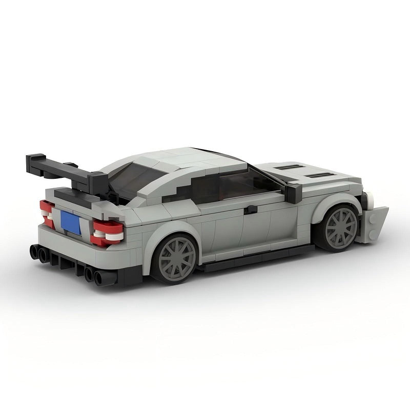 W204 Black German V8 Coupe High Performance Sports Sedan Building Kit | LEGO-Compatible MOC - 3