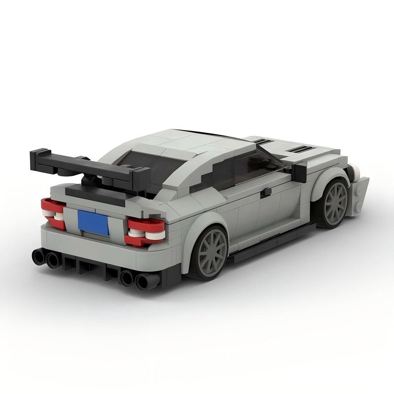 W204 Black German V8 Coupe High Performance Sports Sedan Building Kit | LEGO-Compatible MOC - 4