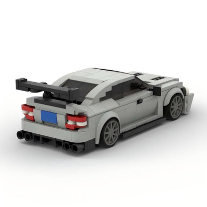 W204 Black German V8 Coupe High Performance Sports Sedan Building Kit | LEGO-Compatible MOC - 4