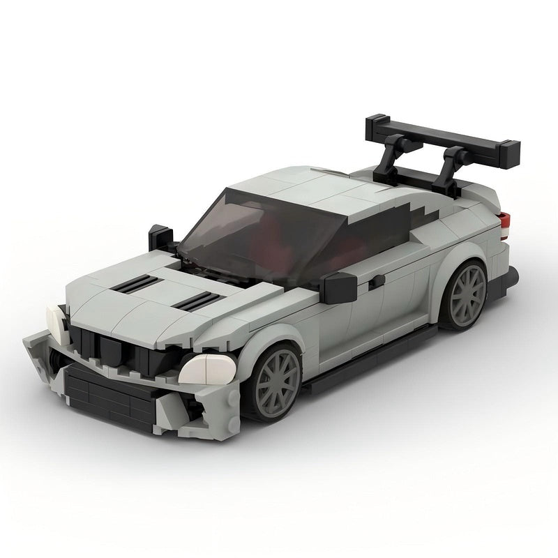 W204 Black German V8 Coupe High Performance Sports Sedan Building Kit | LEGO-Compatible MOC - 5