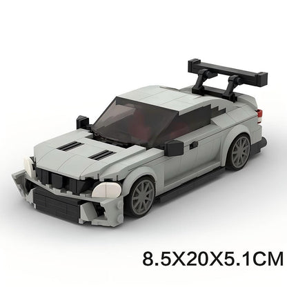 W204 Black German V8 Coupe High Performance Sports Sedan Building Kit | LEGO-Compatible MOC - 6