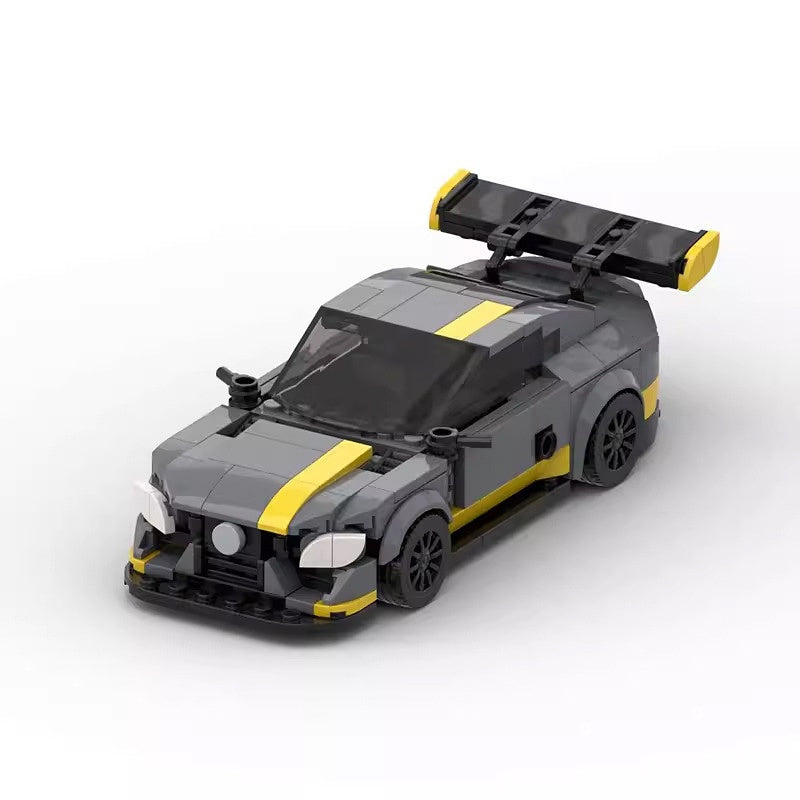 W205 V8 Performance Sedan Building Kit | 8 Wide LEGO-Compatible MOC - 4