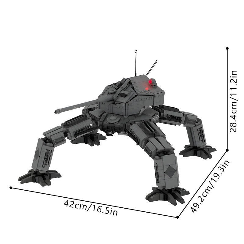 Waffentrager E-100 Mecha Tank Destroyer MOC Building Kit - 3
