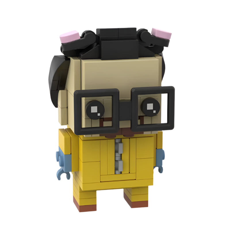 walter white hazmat suit brickheadz moc set | lego-compatible 138pcs - 2