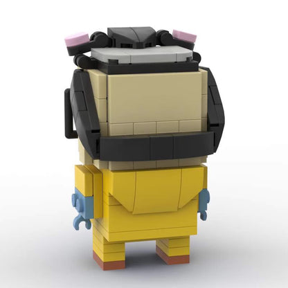 walter white hazmat suit brickheadz moc set | lego-compatible 138pcs - 3