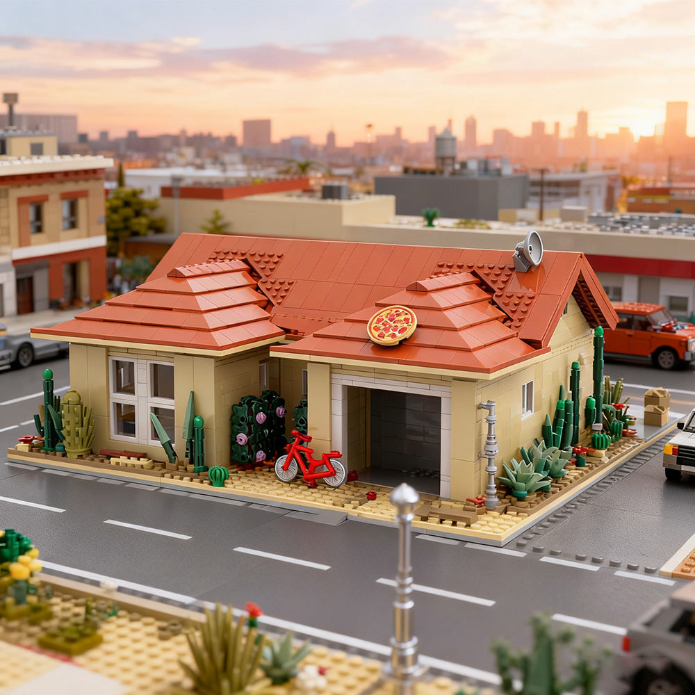 walter white house building kit | breaking bad | lego compatible moc - 1