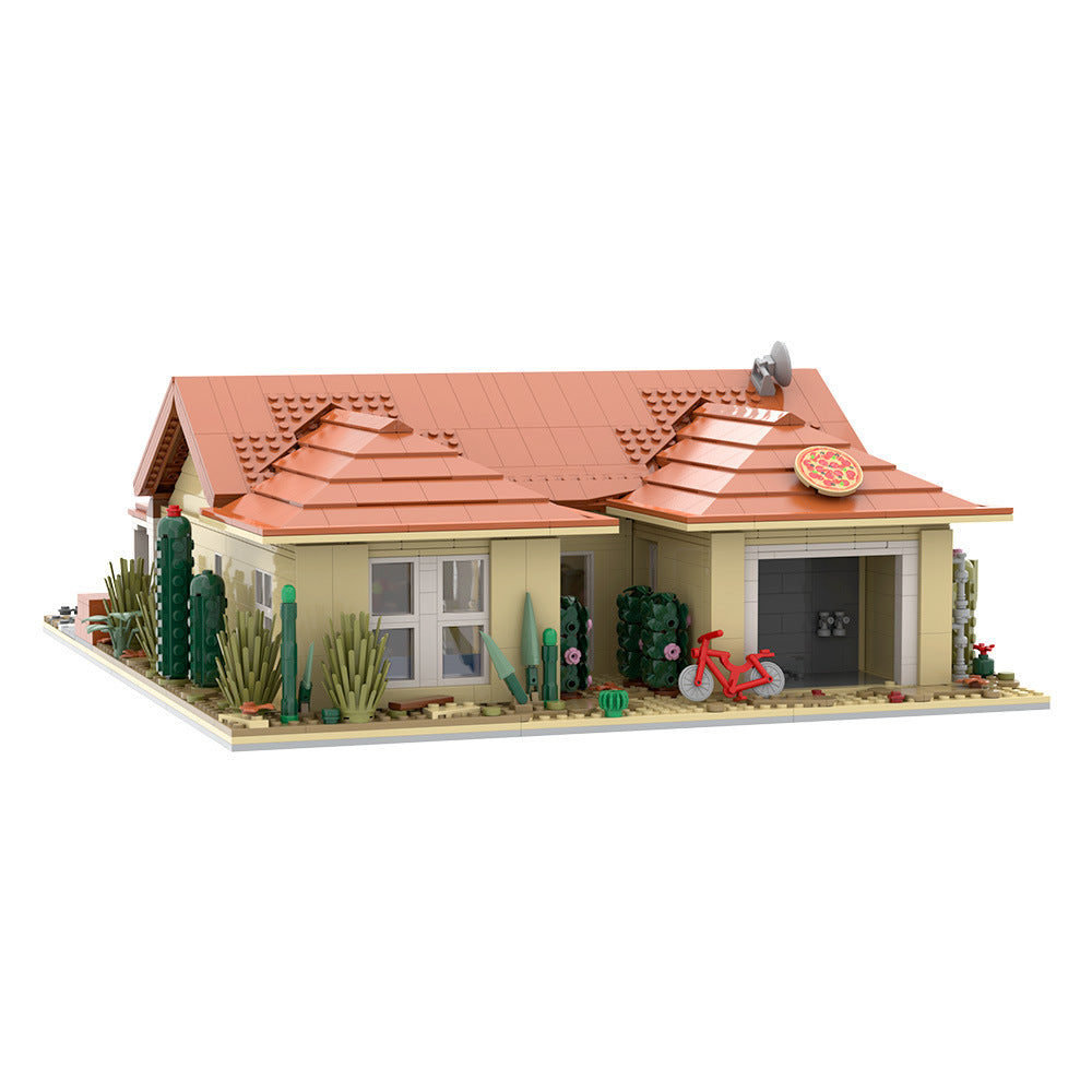 walter white house building kit | breaking bad | lego compatible moc - 5