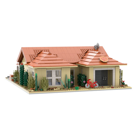 walter white house building kit | breaking bad | lego compatible moc - 5