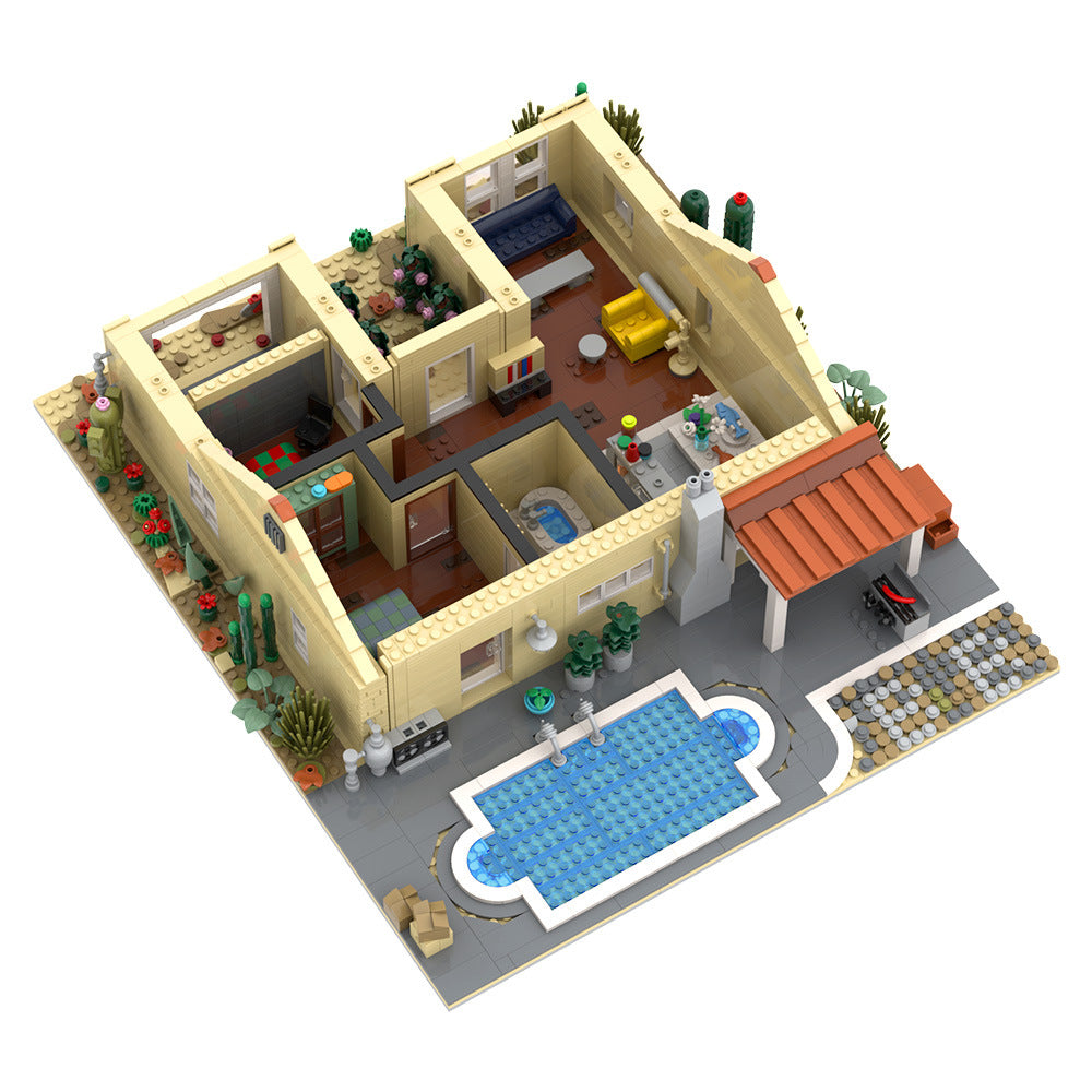 walter white house building kit | breaking bad | lego compatible moc - 6