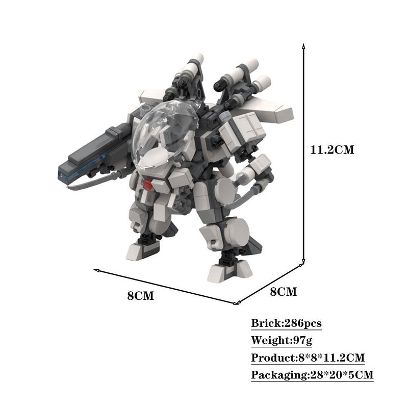 War Robot Armor MOC Building Kit | Futuristic Mecha Robot Model - 7