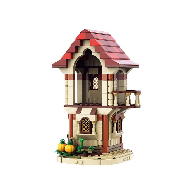 Warrior Woman's Home MOC Building Kit | Fantasy House Architecture Model - 3