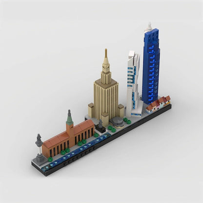 Warsaw Skyline Building Kit | Poland City LEGO-Compatible MOC - 1