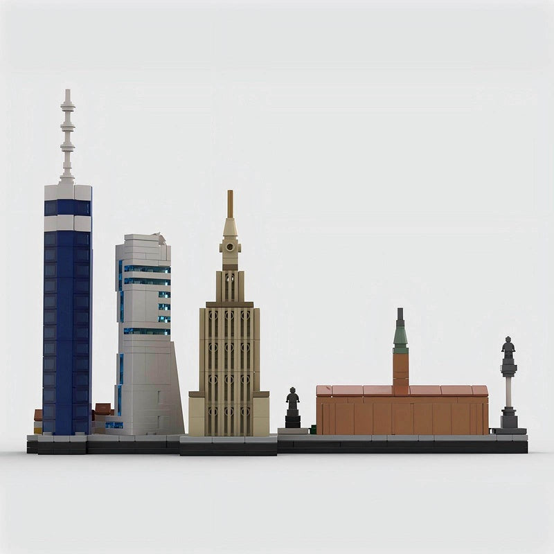 Warsaw Skyline Building Kit | Poland City LEGO-Compatible MOC - 3