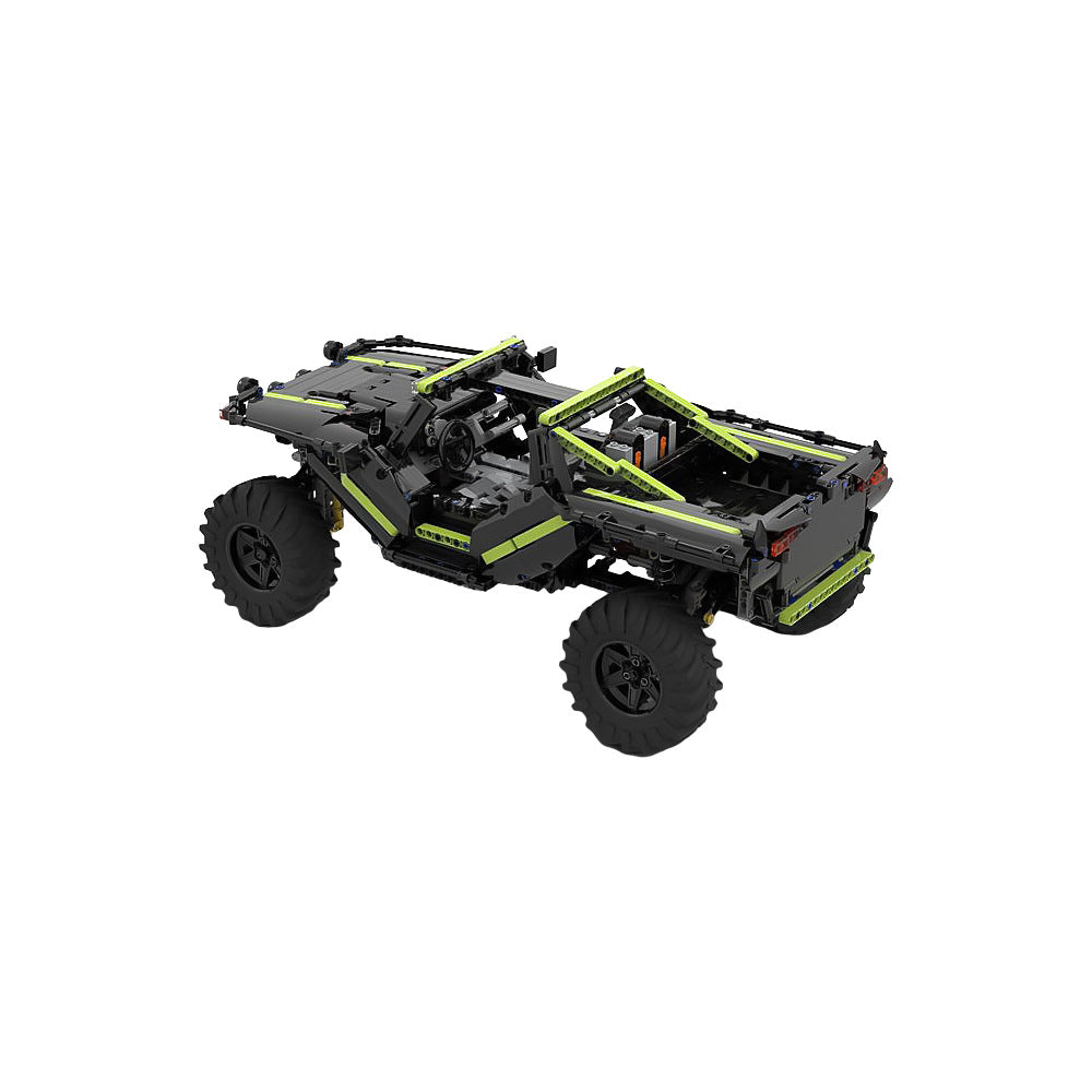 warthog m12-b lrv building set | halo | moc-166891 - 3