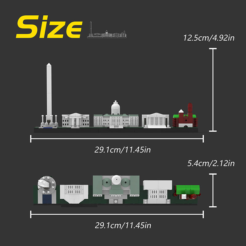 Washington DC Skyline Building Kit | LEGO-Compatible MOC - 4
