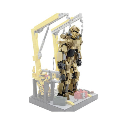 Wasteland Desert Camo Power Armor Mecha MOC Building Kit - 2