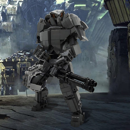 Wasteland Power Armor MOC Mecha Figure Building Kit | Sci-Fi Robot - 4