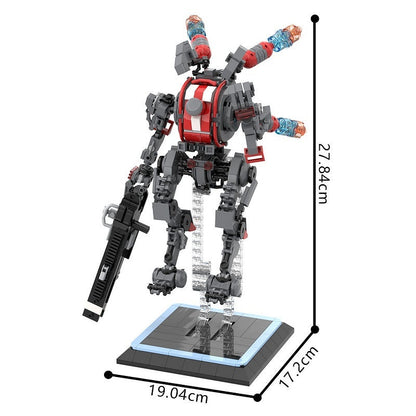 Wasteland Power Armor MOC Mecha Figure Building Kit | Sci-Fi Robot - 4