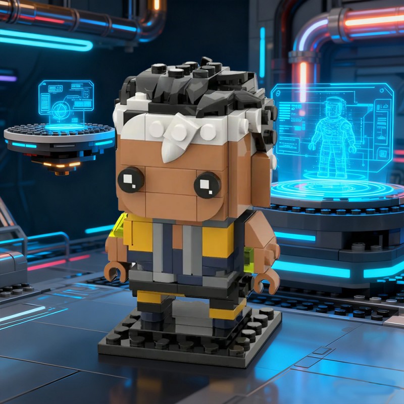 waylay brickheadz building kit | valorant | moc-214216 - 1