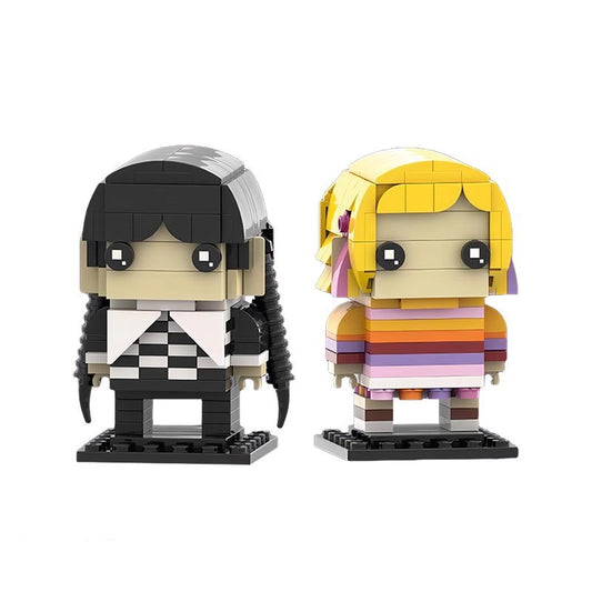 wednesday and enid brickheadz building set | moc-134981 - 1