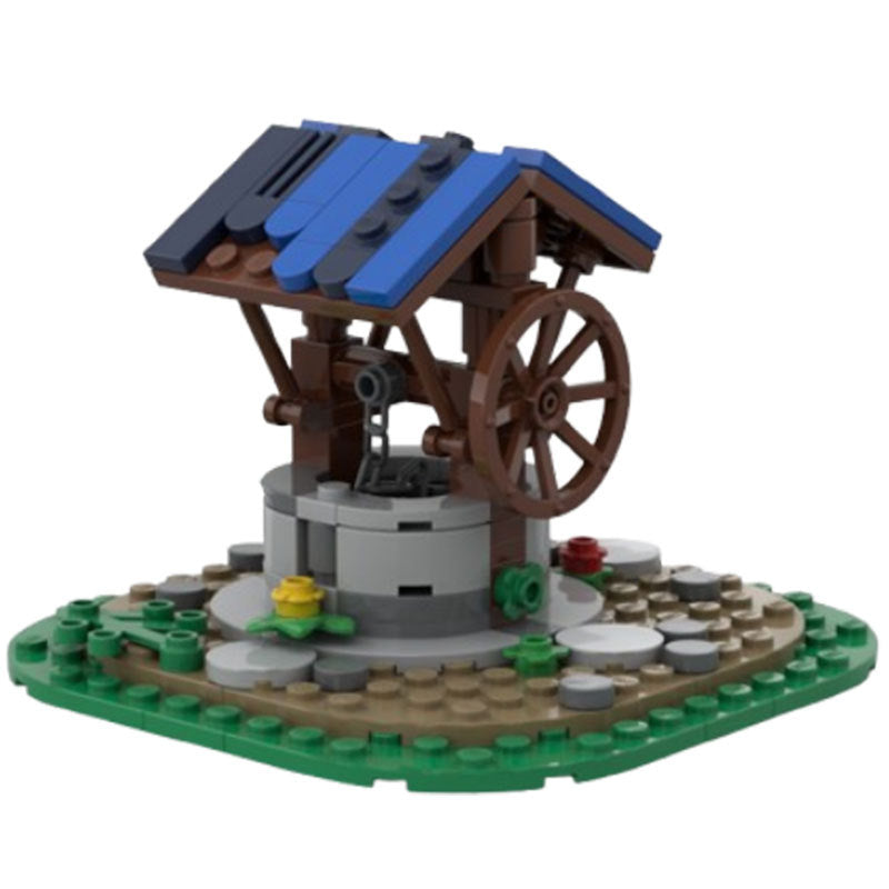Well Building Kit | Medieval Village | LEGO-Compatible MOC - 1