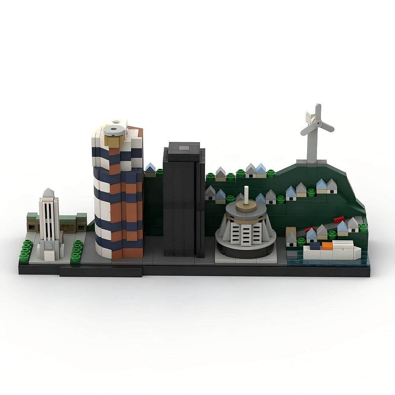 Wellington Skyline MOC Building Kit | City Architecture Display Model - 2