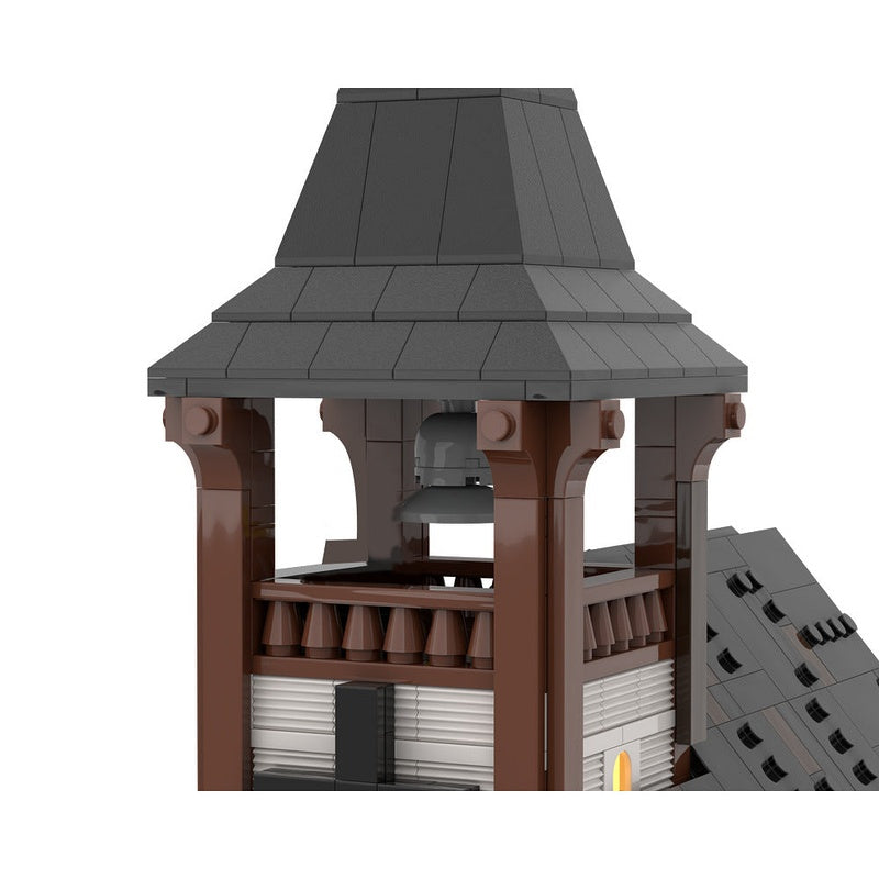 Western Church MOC Building Kit | Historic Architecture Model - 6