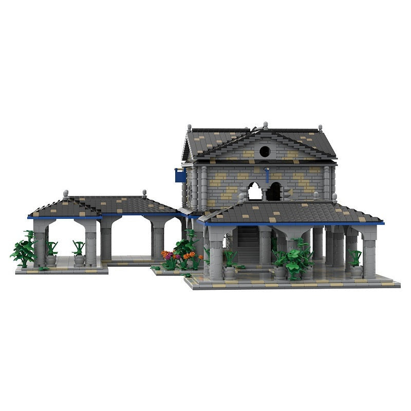 Western European Town Center MOC Architecture Building Kit - 2