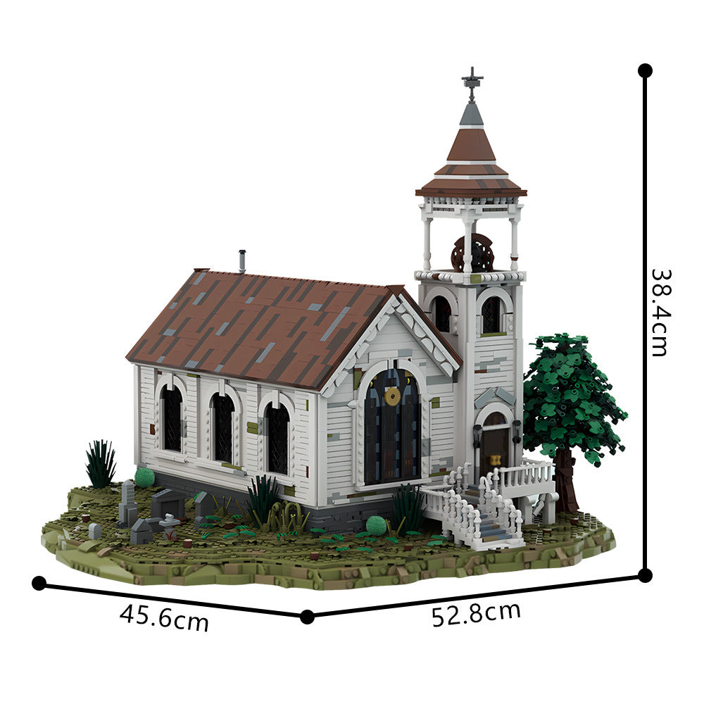 western church building set | moc-181146 - 4