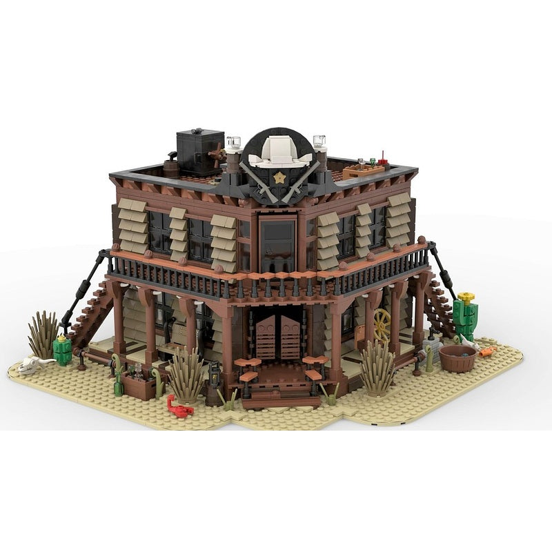Western Frontier Saloon MOC Modular Building Kit - 1
