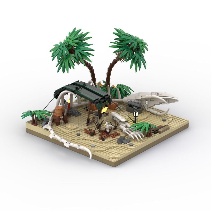 Whale Bone Camp Building Kit | Port Sauvage | LEGO-Compatible MOC - 1