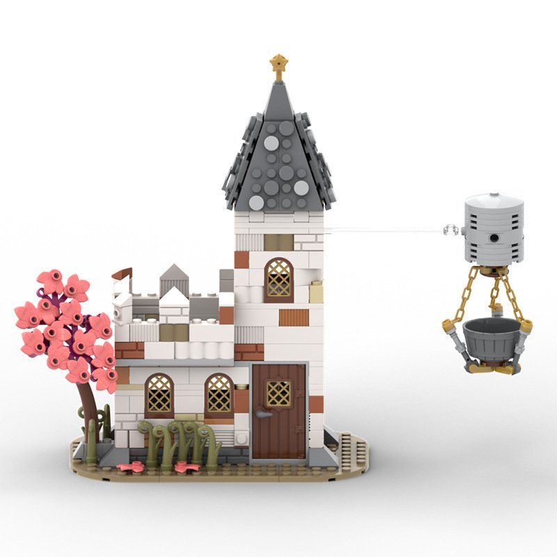 White Church Outpost Building Kit | LEGO-Compatible MOC - 2