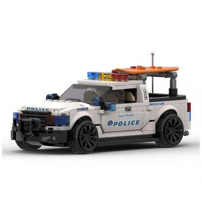 White Harbor Police Rescue Pickup MOC Building Kit - 1