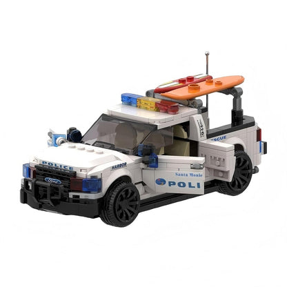 White Harbor Police Rescue Pickup MOC Building Kit - 3
