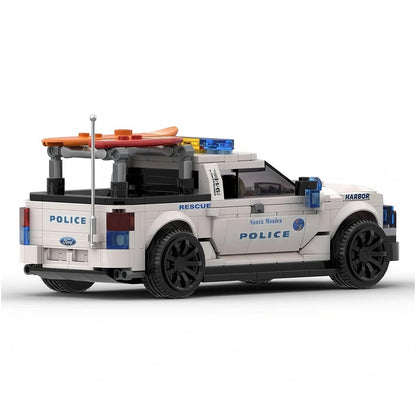 White Harbor Police Rescue Pickup MOC Building Kit - 4